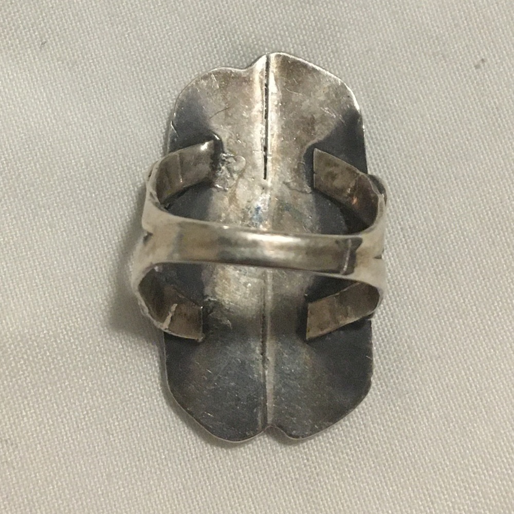 Vintage Sterling Silver Navajo Cluster Ring! - Picture 4 of 5